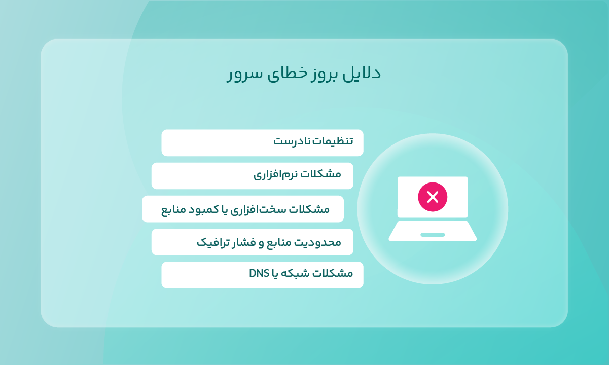 دلایل خطای سرور