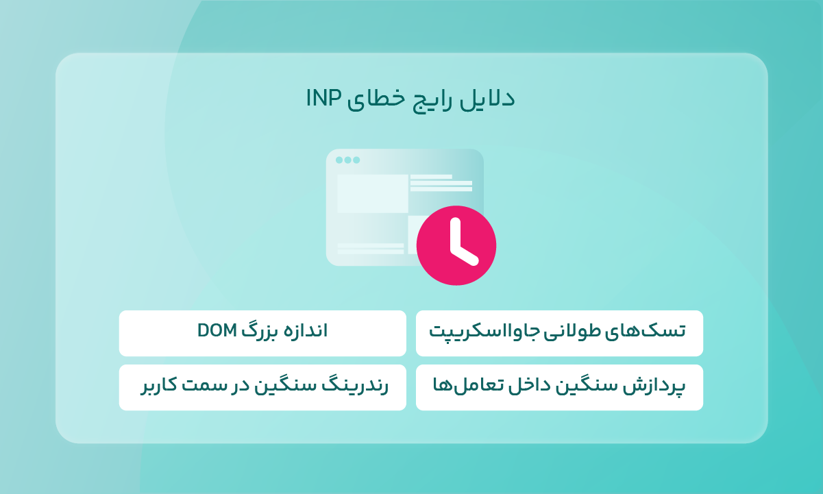 دلایل رایج خطای INP
