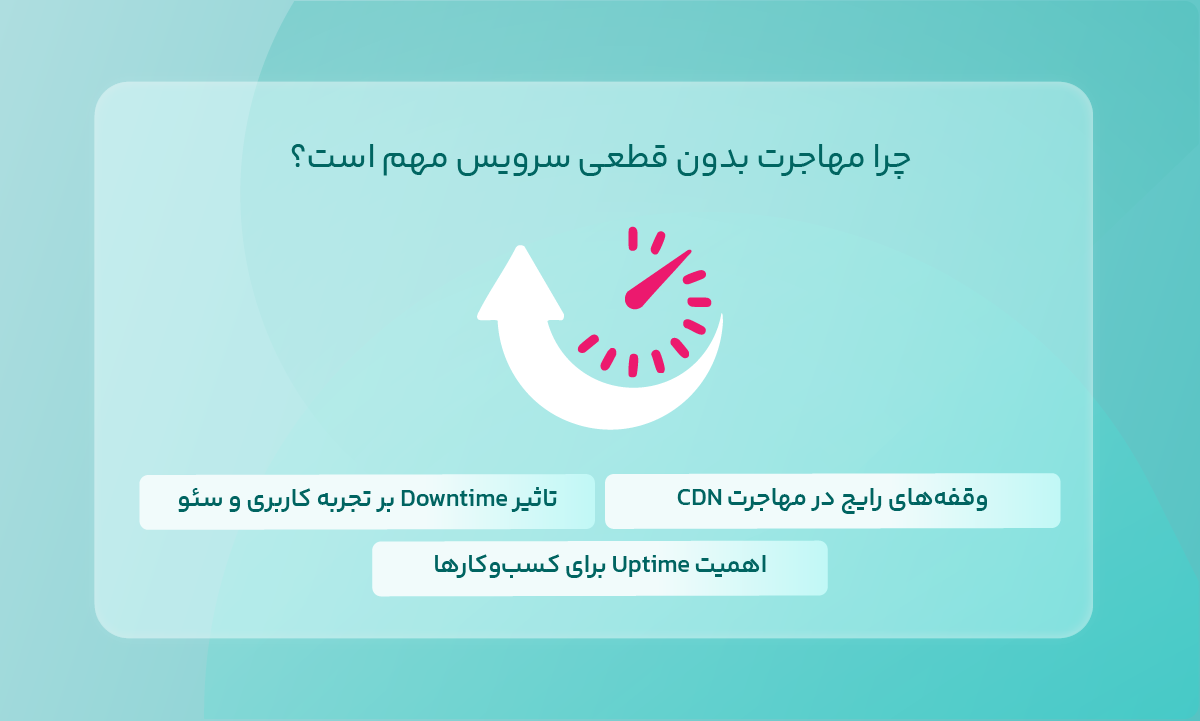 مهاجرت بدون قطعی سرویس