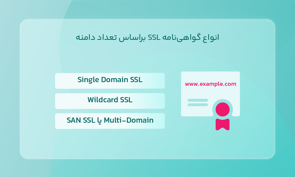 انواع گواهینامه SSL براساس تعداد دامنه
