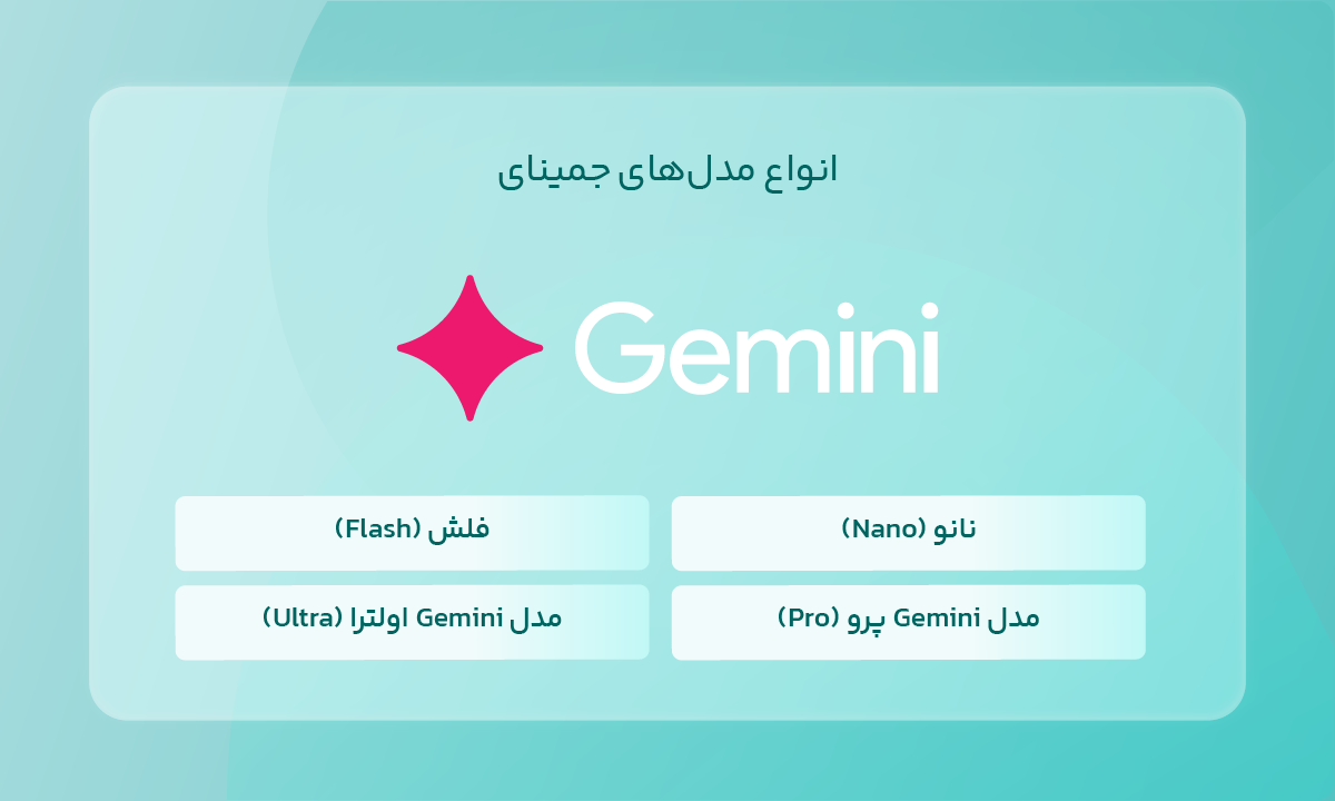 انواع مدلهای جمینای