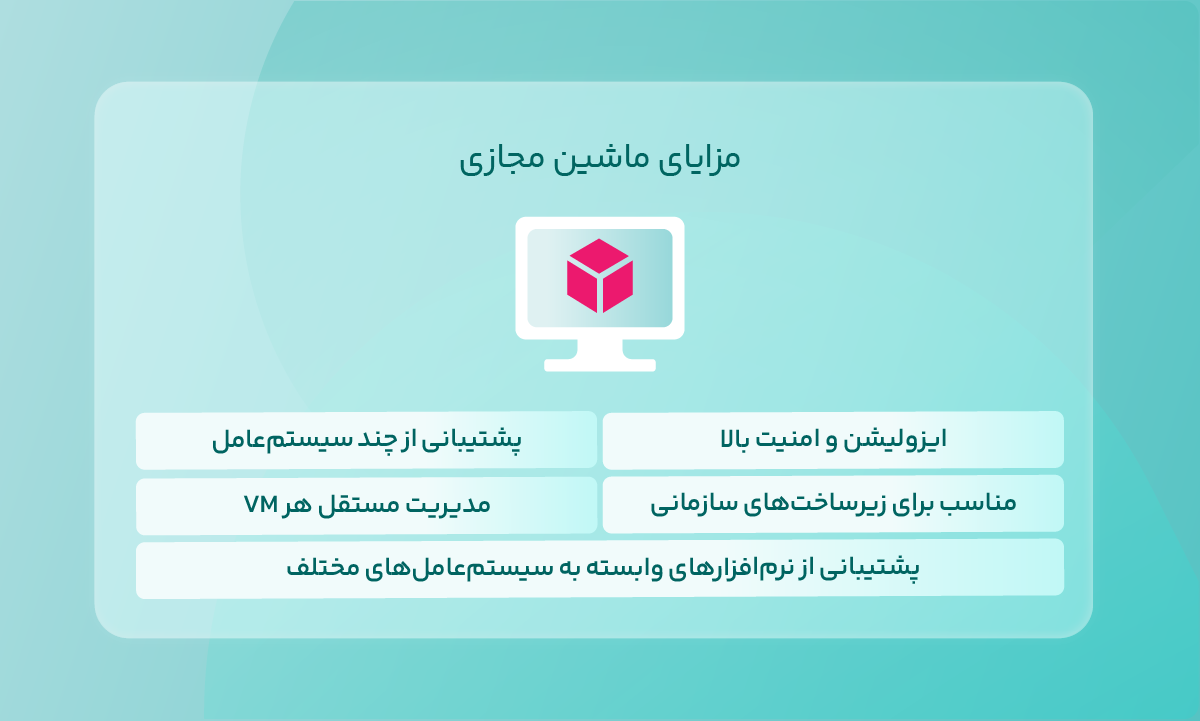 مزایای ماشین مجازی