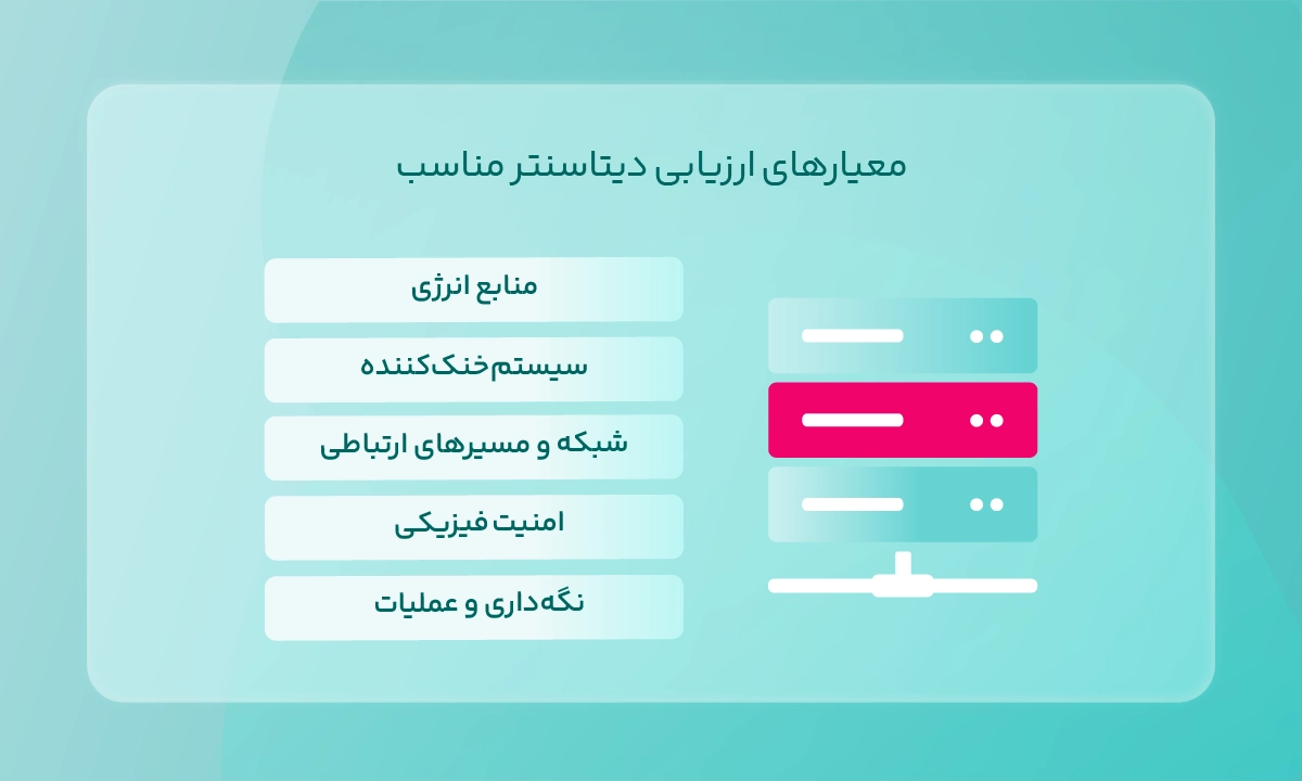 معیارهای ارزیابی دیتاسنتر مناسب